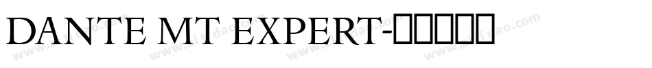 Dante MT Expert字体转换